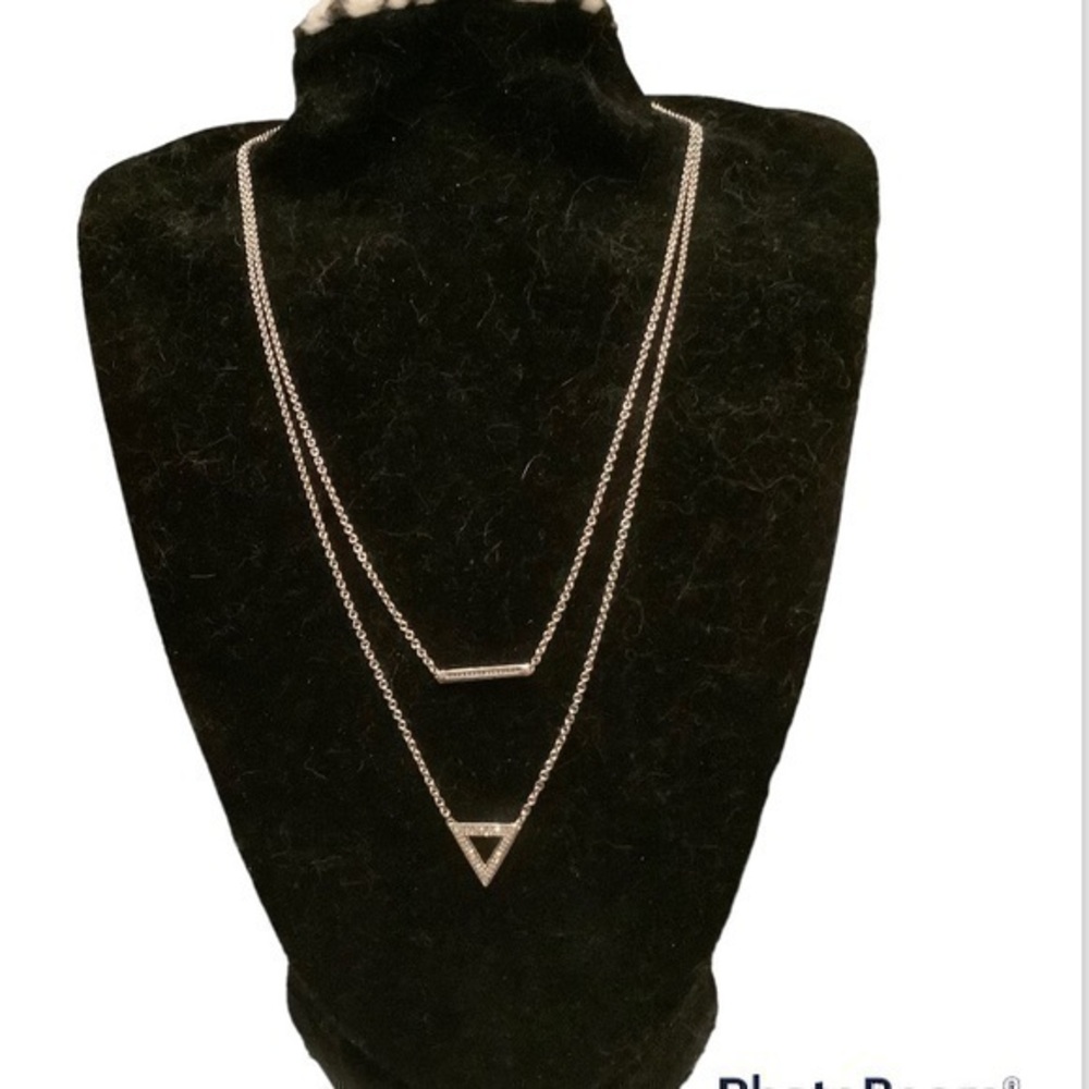 JWBR sterling silver Diamond 16” necklace